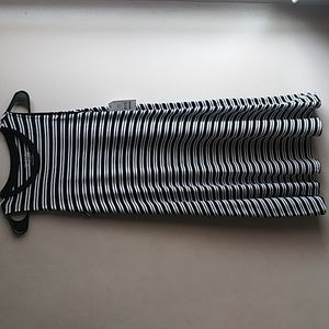 TIME AND TRU S (4-6) Black & White Stripe Sleeveless Dress